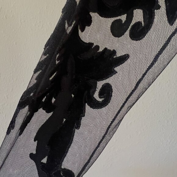 NWT - INC International Concepts Flocked-Velvet Illusion Sweater Size X-Small - Picture 6 of 11